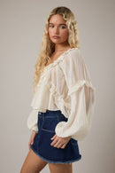 Rowdy Ruffle Blouse - Sugar Co.
