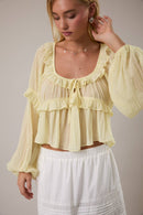 Rowdy Ruffle Blouse - Sugar Co.