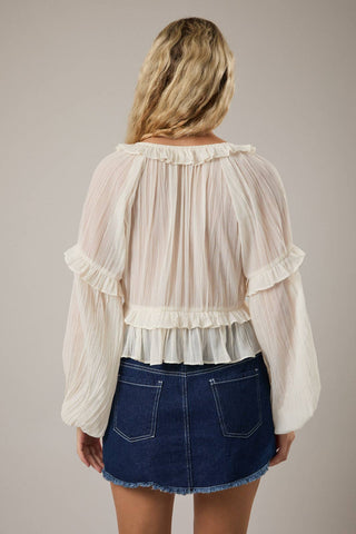 Rowdy Ruffle Blouse - Sugar Co.