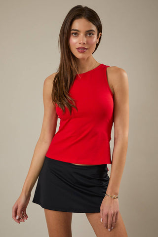 Ruby Red Tie Top - Sugar Co.