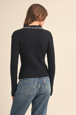 Ruby Stitch Sweater - Sugar Co.