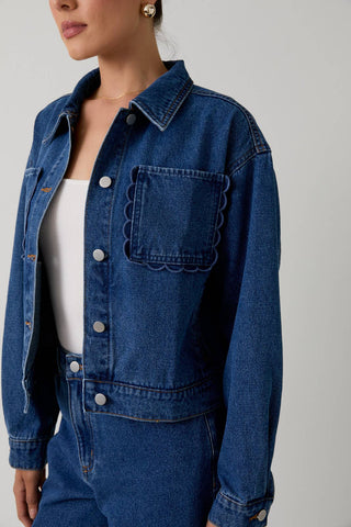 Sam Scallop Pocket Denim Jacket - Sugar Co.