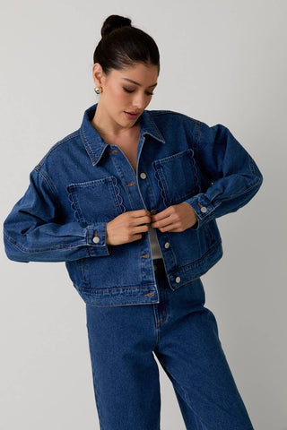 Sam Scallop Pocket Denim Jacket - Sugar Co.