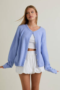 Samantha Cardigan Costal Blue