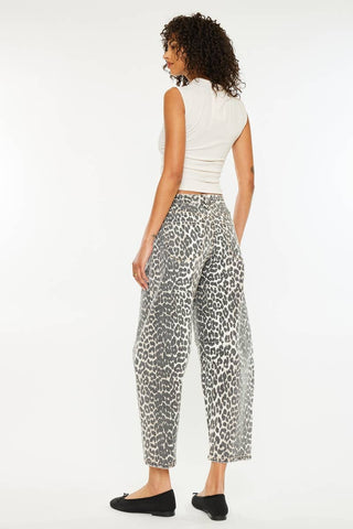 Savannah Leopard Horeshoe Jean - Sugar Co.