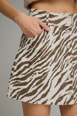 Savannah Zebra Mini Skirt - Sugar Co.