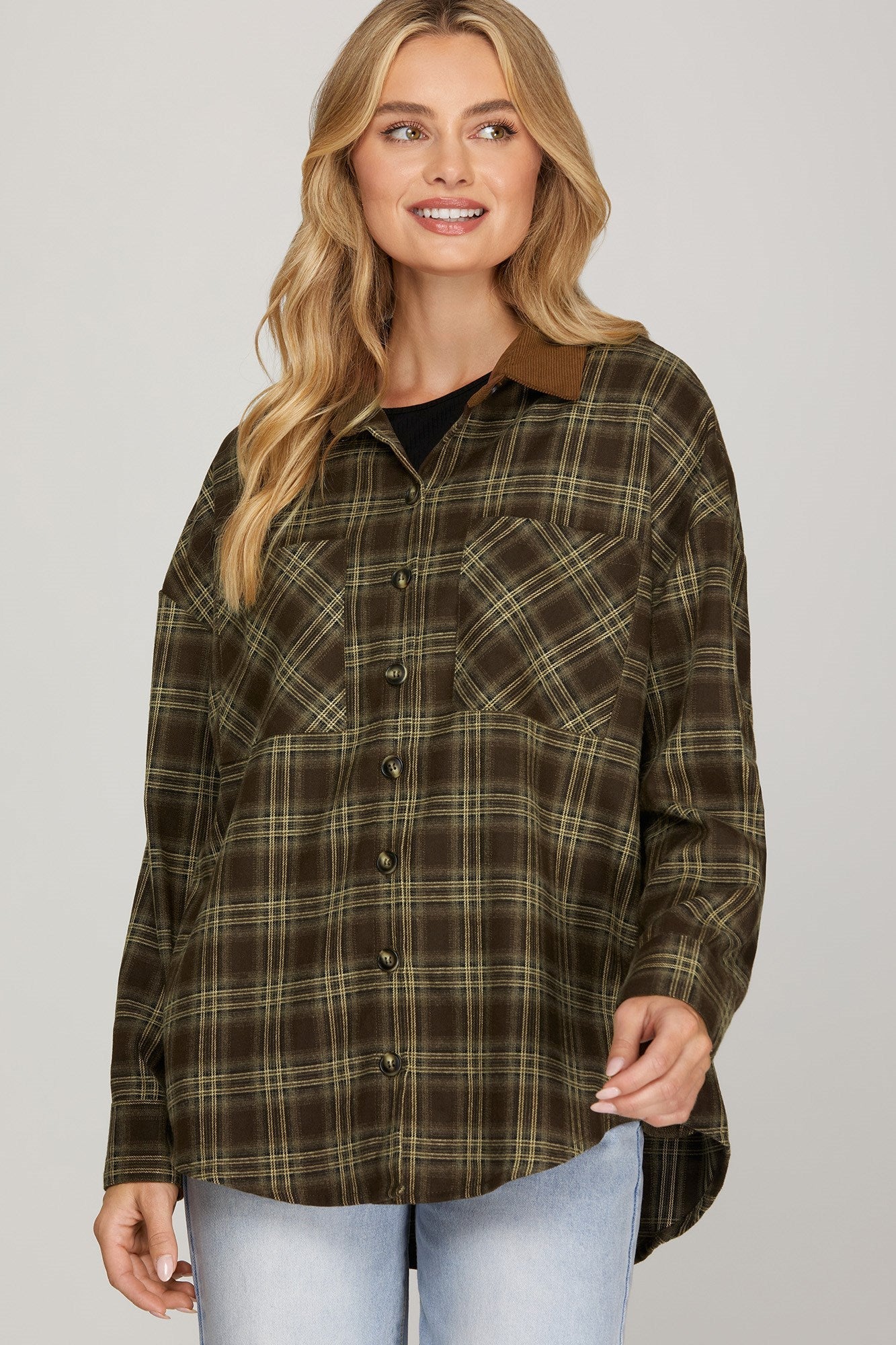 Sawyer Shacket Brown