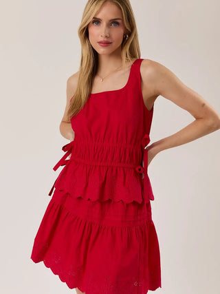 Scarlet Sweet Eyelet Tank - Sugar Co.