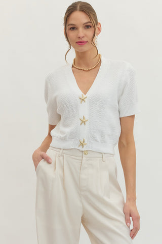 Seaside Charm Cardigan Top - Sugar Co.