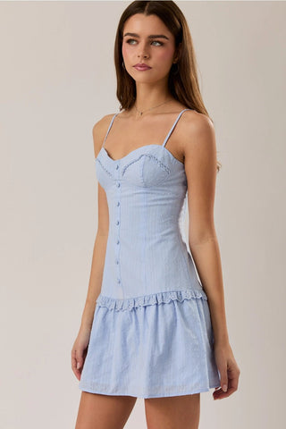 Seaside Light Blue Dress - Sugar Co.