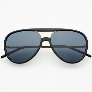 Shay Unisex Aviator Sunglasses : Black - Sugar Co.