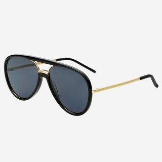 Shay Unisex Aviator Sunglasses : Black - Sugar Co.