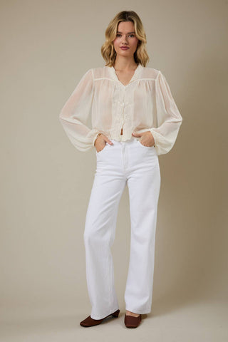 Shear Elegance Blouse - Sugar Co.