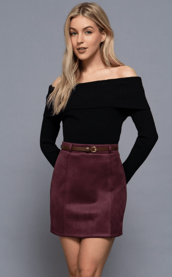 Sienna Suede Skirt - Sugar Co.
