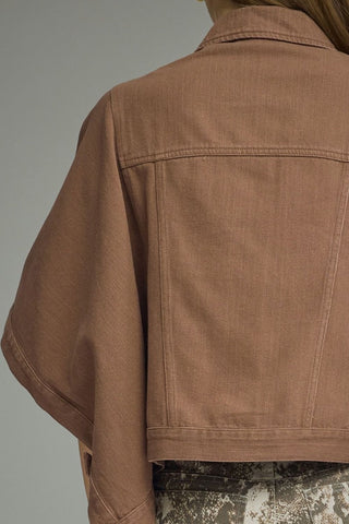 Sierra Denim Jacket Brown - Sugar Co.