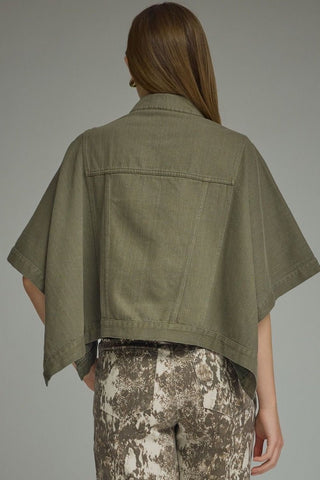 Sierra Denim Jacket Olive - Sugar Co.