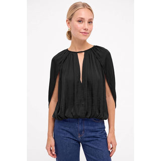 Simply Stunning | Silky Cape Sleeve Blouse - Sugar Co.