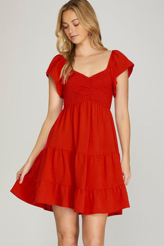 Simply Sweet Dress Red - Sugar Co.