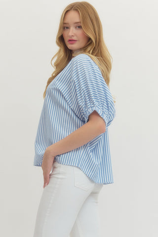 Sky Stripe Dolman Top - Sugar Co.