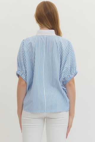 Sky Stripe Dolman Top - Sugar Co.