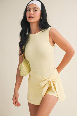 Sleeveless Wrap Tie Front Dress Black - Sugar Co.