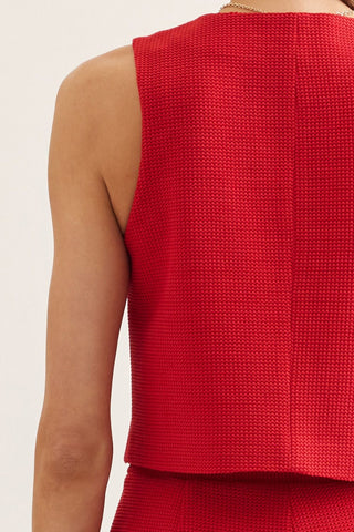Sparkler Top with Gold Buttons - Sugar Co.