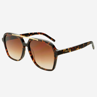 Spencer Unisex Aviator Sunglasses Brown - Sugar Co.