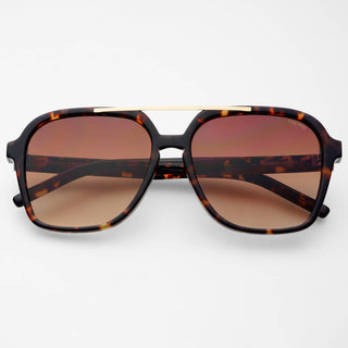 Spencer Unisex Aviator Sunglasses Brown - Sugar Co.