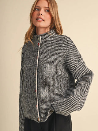 Sprinkle Button Stripe Cardigan - Sugar Co.