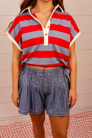Stars & Stripes Social Polo - Sugar Co.