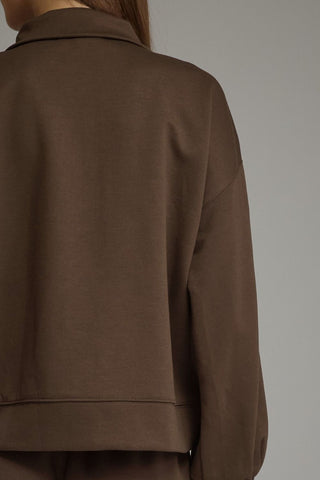 Stay Awhile Pullover Brown - Sugar Co.