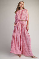 Stunner Polka Dot Pleated Wide - Leg Pants - Sugar Co.