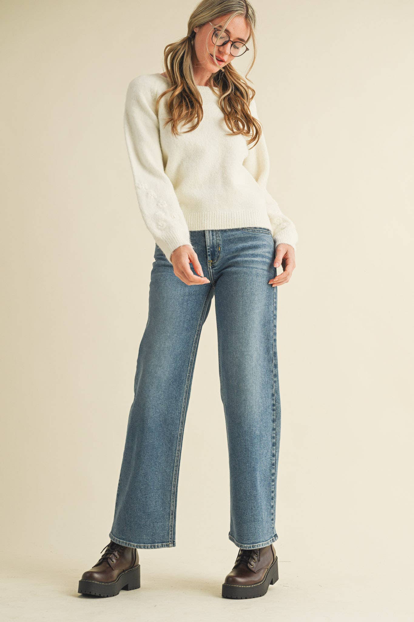 Subtle Floral Sweater - Sugar Co.