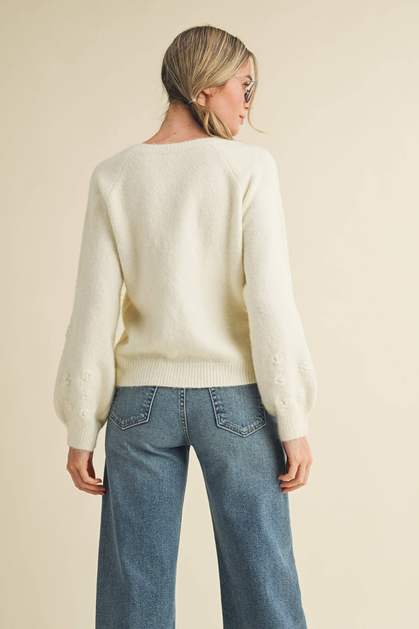 Subtle Floral Sweater - Sugar Co.