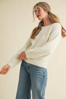 Subtle Floral Sweater - Sugar Co.