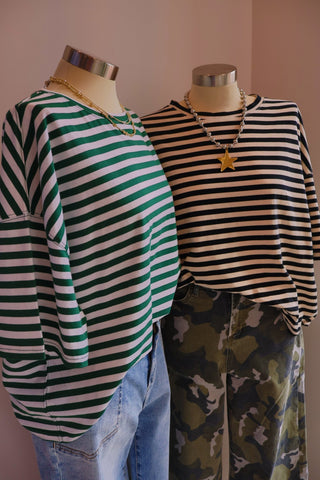 Sugar Stripe Tee: Ivory - Sugar Co.