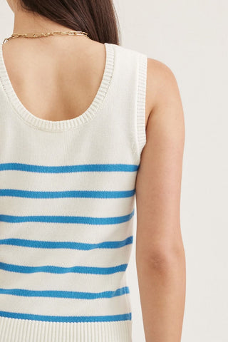 Summer Shore Stripe Tank Red - Sugar Co.