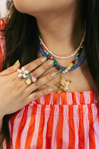 Summer Star Beaded Necklace - Sugar Co.