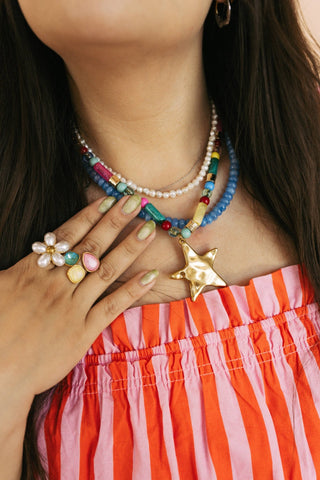 Summer Star Beaded Necklace - Sugar Co.