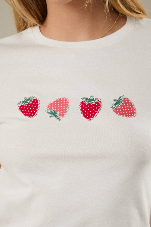 Summer Strawberry Patch Tee - Sugar Co.