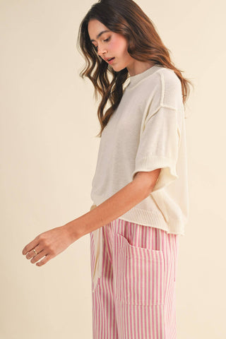 Sunday Morning Sweater Tee - Sugar Co.