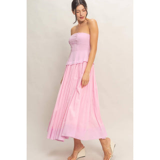 Sunkissed Contrast Maxi Dress Pink - Sugar Co.