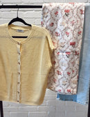 Sunny Short Sleeve Cardi Butter - Sugar Co.