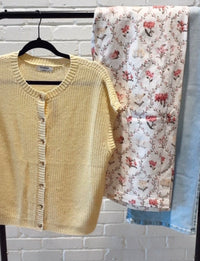 Sunny Short Sleeve Cardi Butter