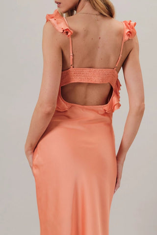 Sunset Soirée Satin Dress - Sugar Co.