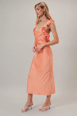 Sunset Soirée Satin Dress - Sugar Co.