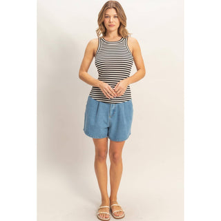 Sunset Stripe Racer Tank - Sugar Co.