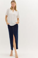 Sutton Blouse White - Sugar Co.