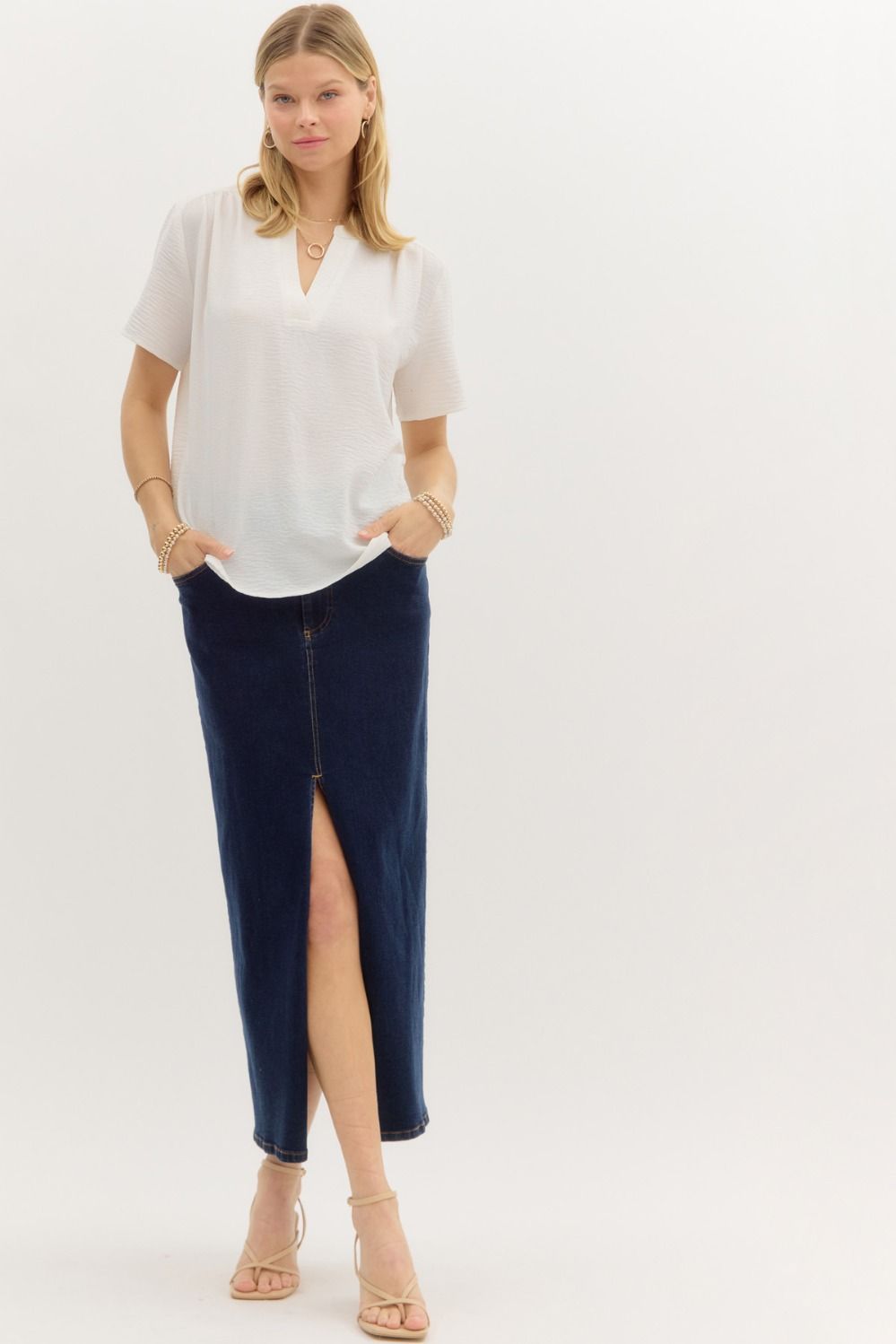 Sutton Blouse White - Sugar Co.