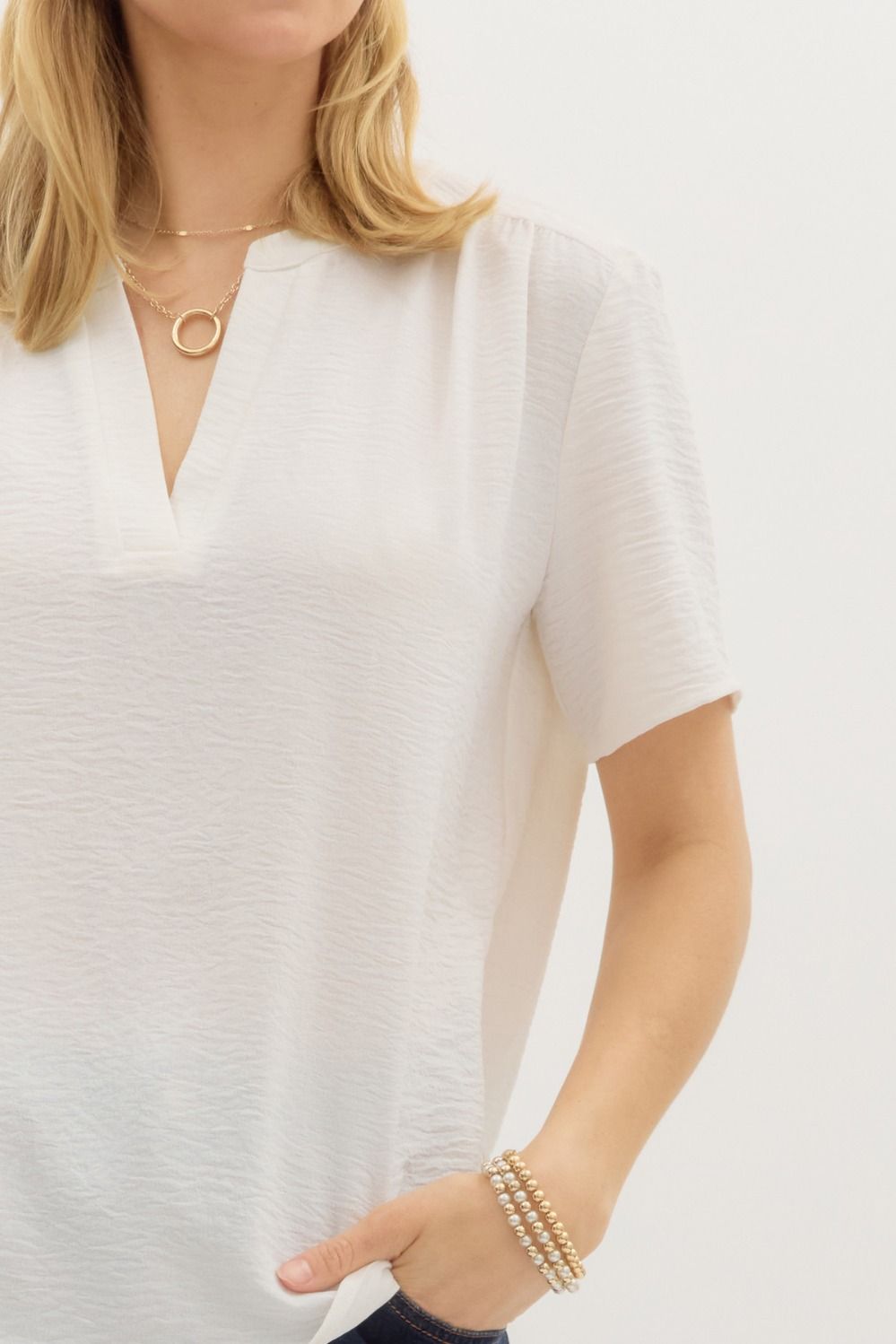 Sutton Blouse White - Sugar Co.